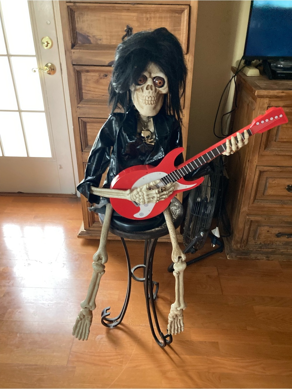 Joan Jett (Joan Bone) Animated Singing Halloween Skeleton